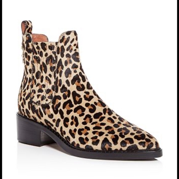 NIB Coach Bowery Leopard Bootie